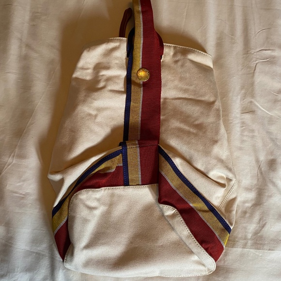 State Canvas & Multicolored Thick Grosgrain Backpack - Picture 4 of 15